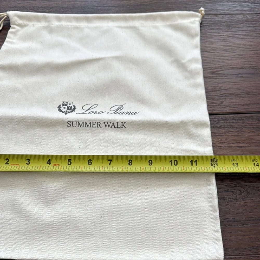 Loro Piana Ivory Drawstring Pouch